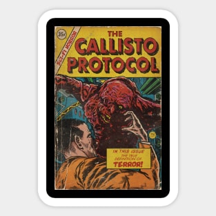 Callisto Protocol vintage comic fan art Sticker